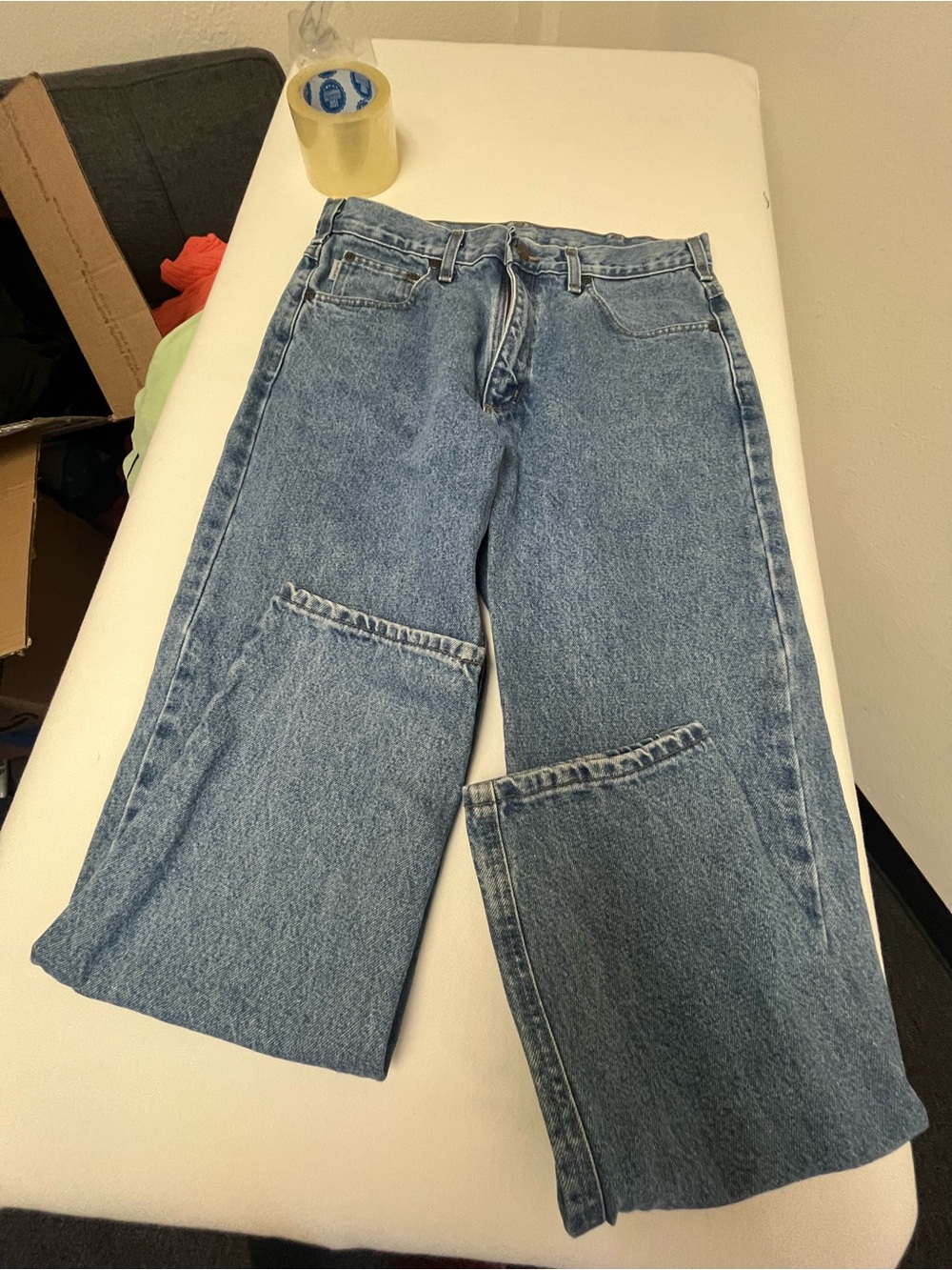 Carhartt Light Blue Relaxed Fit Denim Jeans 34 x30